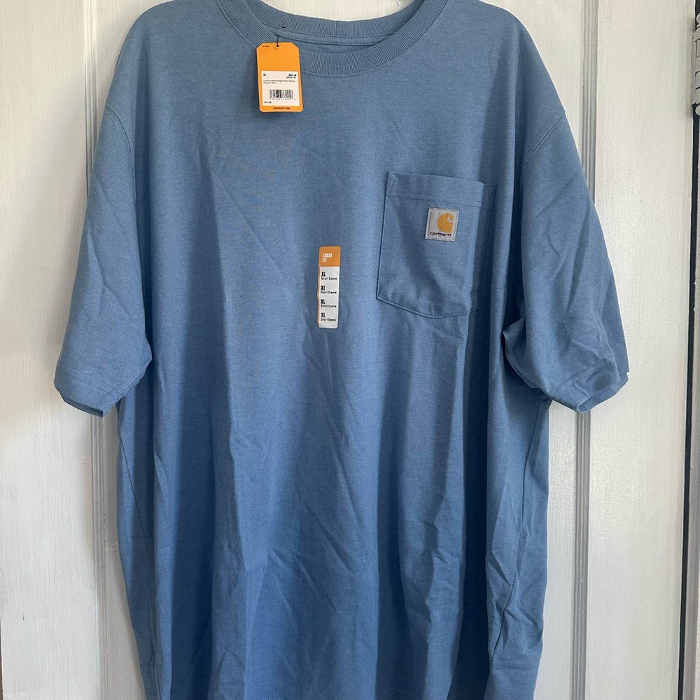 Carhartt Blue Short Sleeve Tee Heavyweight Cotton